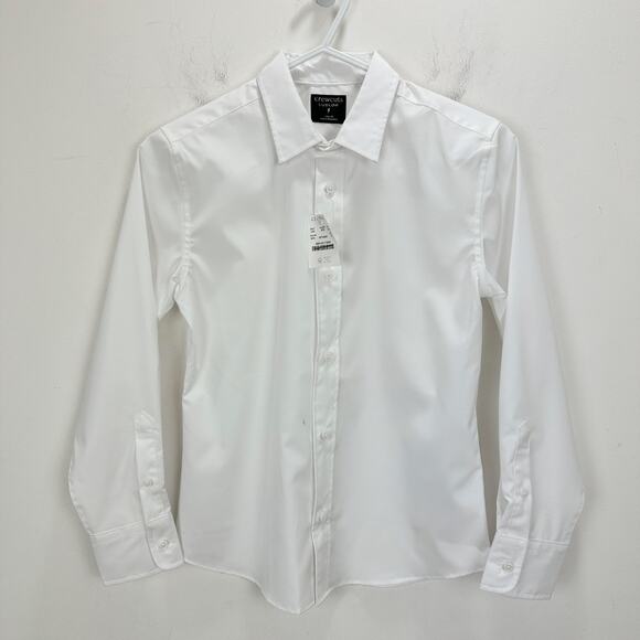 J.Crew Boys Ludlow Premium Fine Cotton Dress Shirt Button Up White Size 10 NWT - Picture 2 of 10